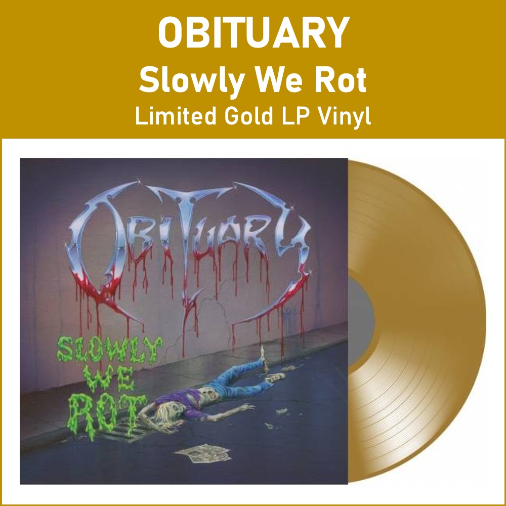Obituary - Slowly We Rot - Limited Gold LP Vinyl PH
