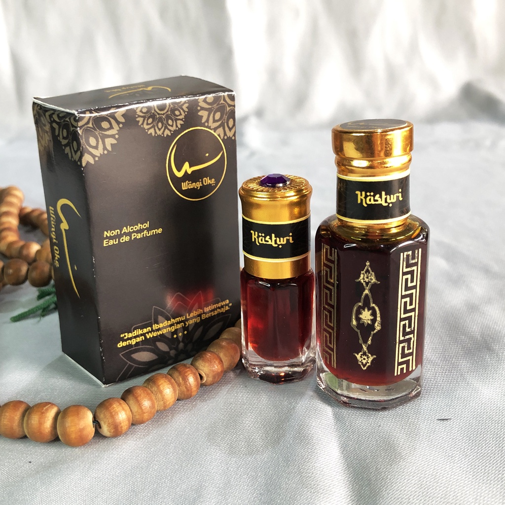 Minyak Wangi Kasturi Fancy (Kasturi Merah) Asli Wangi Tahan lama Non Alkohol