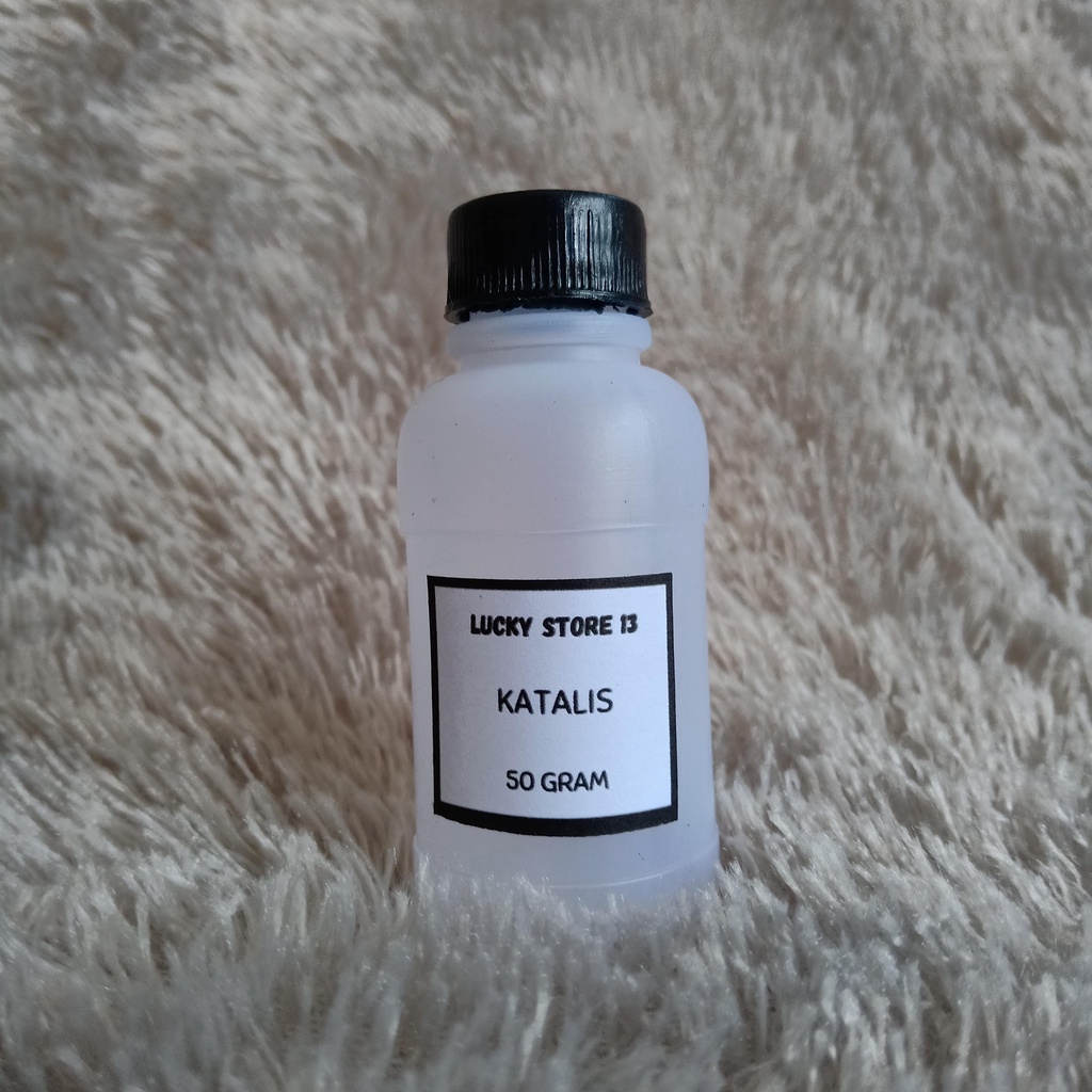 Katalis 50ml Pengeras Resin Catalis Fiber Acrylic DIY Keruh Bening Botol Bottle Transparan Kimia Sen