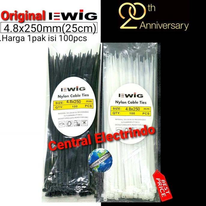 

Kabel Ties EWIG 4.8mmX25cm (250mm).