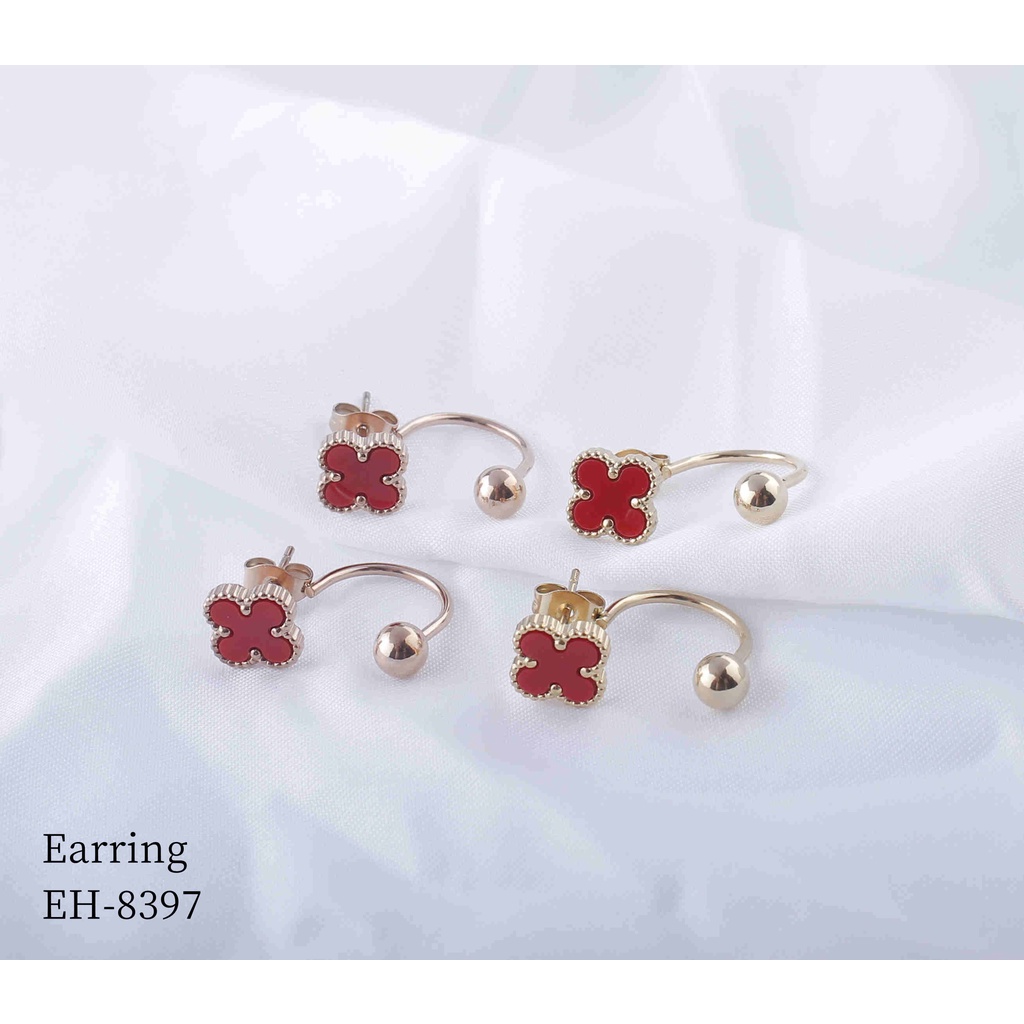 Anting Titanium Permata Warna Warni Perhiasan Wanita Jewelery 8397