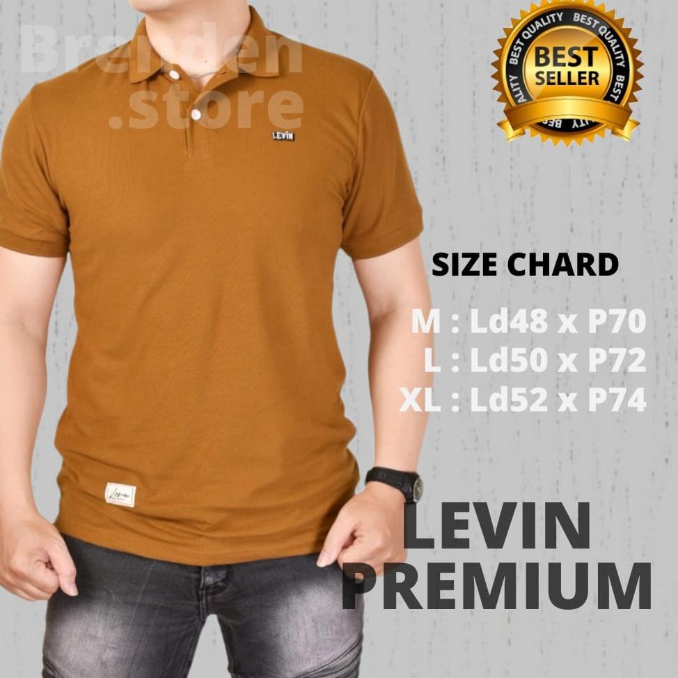 MURAH BANGET Polo Shirt Kaos Kerah Pria Premium Murah LEVIN PREMIUM