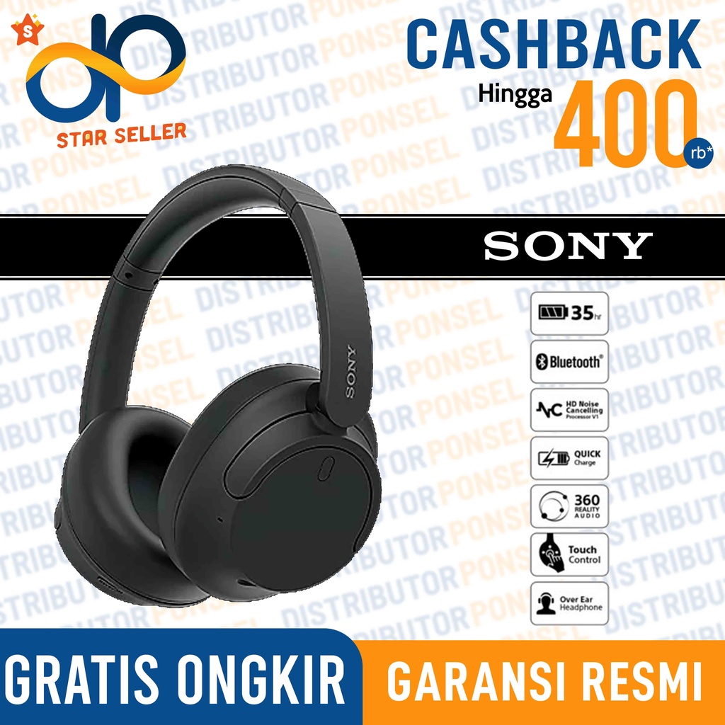 Sony WH-CH720N Wireless Noise Cancelling Headphone Garansi Resmi