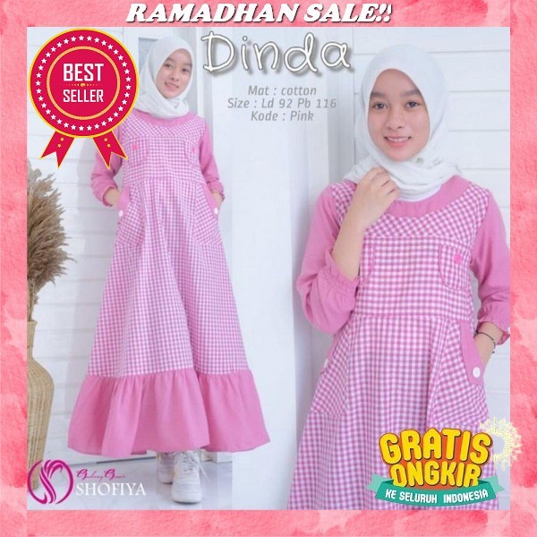 Gamis Armani Silk Mix Organza Anak Perempuan Usia 3-12 Tahun // Pakaian Anak Perempuan Gamis Lebaran