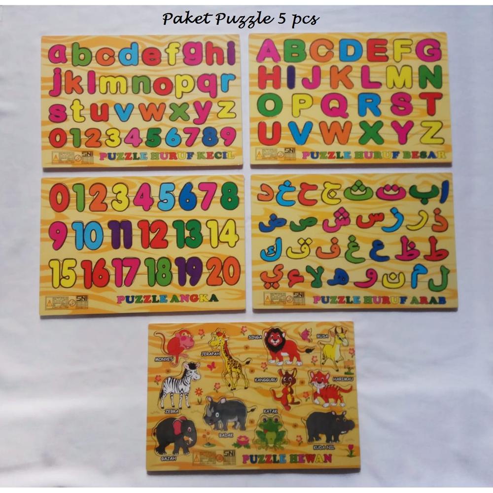 PUZZLE KAYU HAMPERS MAINAN EDUKASI ANAK ABJAD ALPHABET HURUF ANGKA HIJAIYAH MAINAN ANAK PAZEL PUZEL 