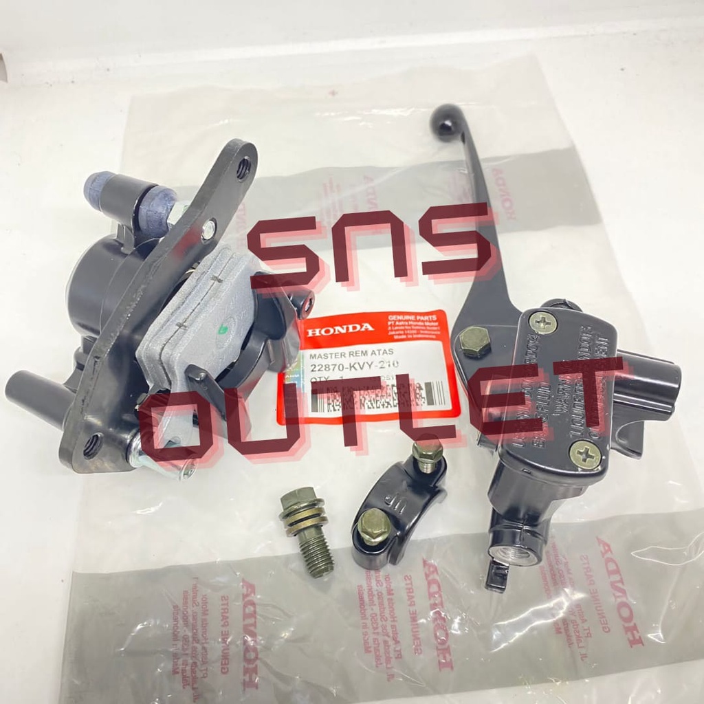 master atas assy beat karbu rem plus kaliper depan beat karbu