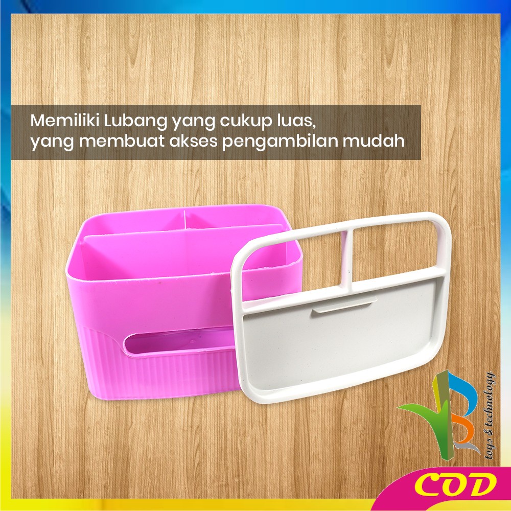 RB-C826 Kotak Tissue Plastik Box Storage Kotak Penyimpanan Multifungsi / Kotak Tempat Tisu Holder Remote Phone Kosmetik Serbaguna