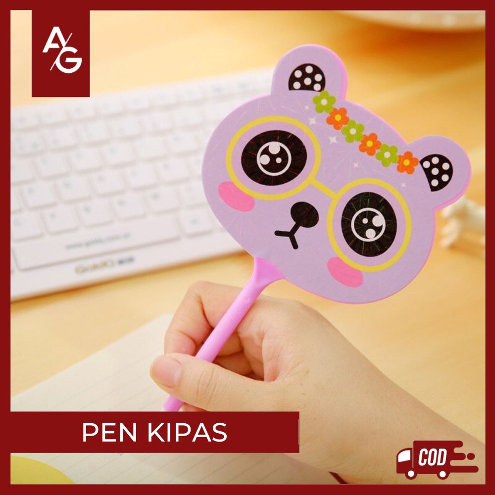 

AG - Pena Kipas Karakter | Pulpen Kipas Gel | Pena Lucu Alat Tulis