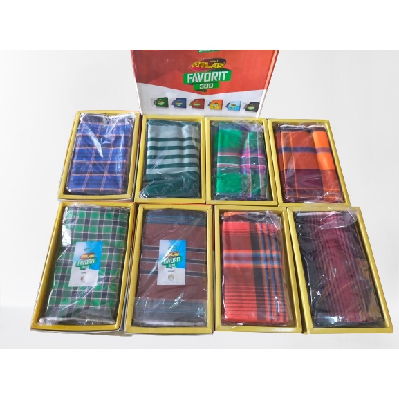 SARUNG ATLAS FAVORIT 500 POLOS WARNA / GROSIR / COD / TERMURAH