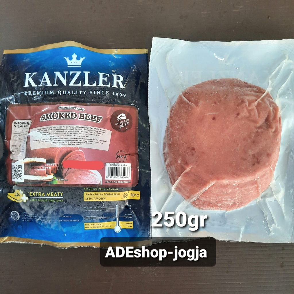 

smoked beef kanzler 250 gr daging asap sapi