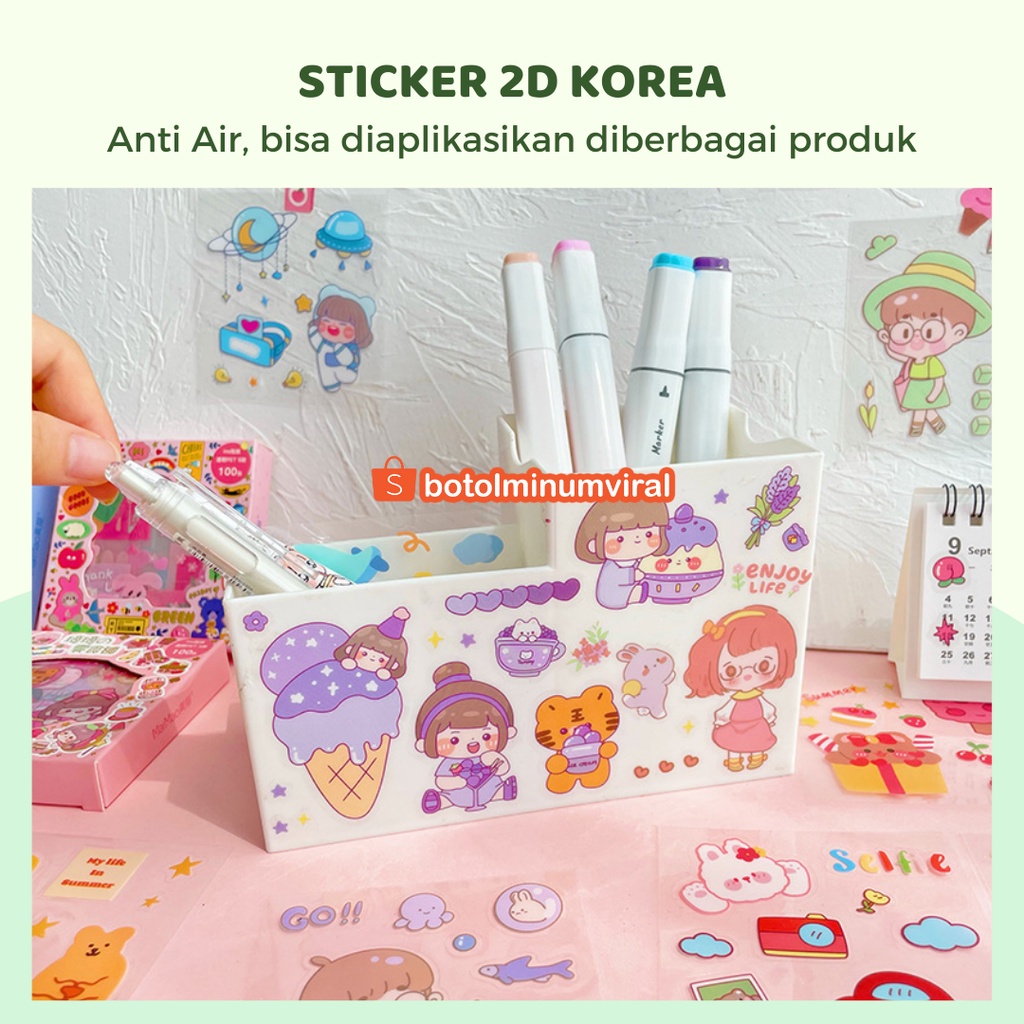 Sticker Momo Box 200 pcs Viral Aesthetic Deco Jurnal Korea Waterproof