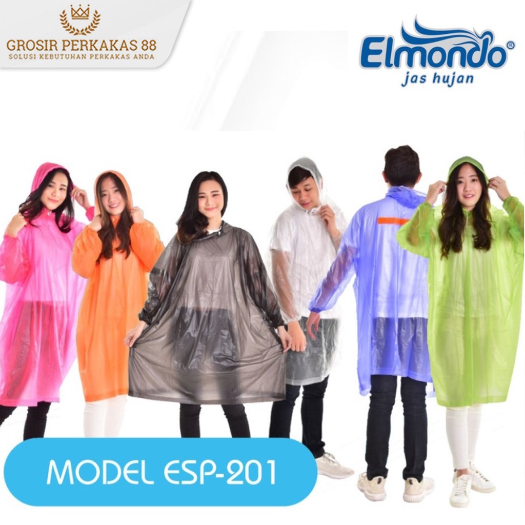Jas Hujan Dewasa Ponco Raincoat Terusan Elmondo Ceria 201 Batman Jaz Ujan Murah Transparan