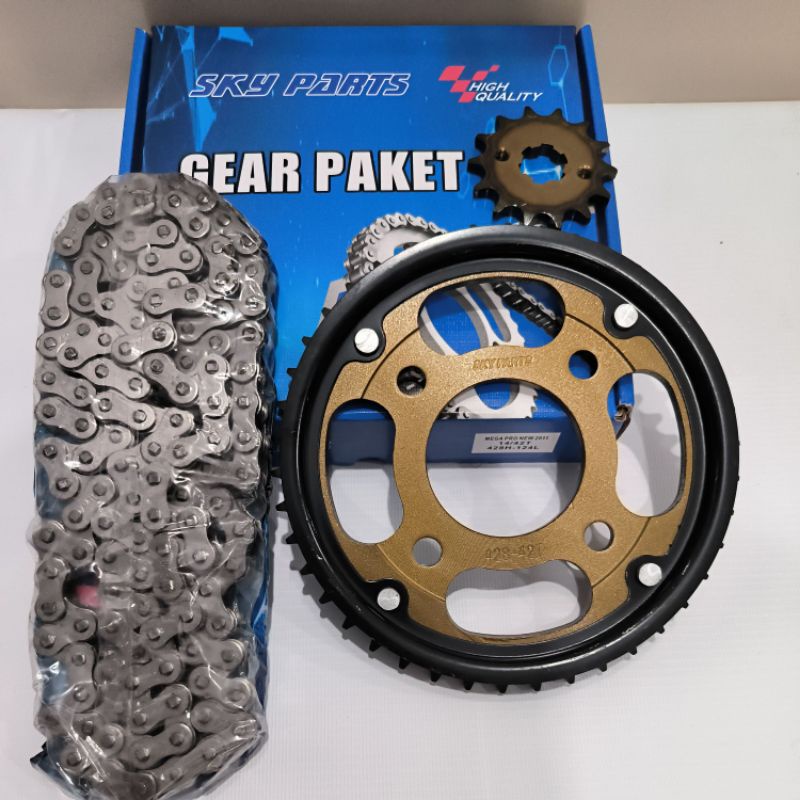 GEAR SET GIR PAKET DRIVE CHAIN KIT 428H MEGA PRO NEW SKY PARTS