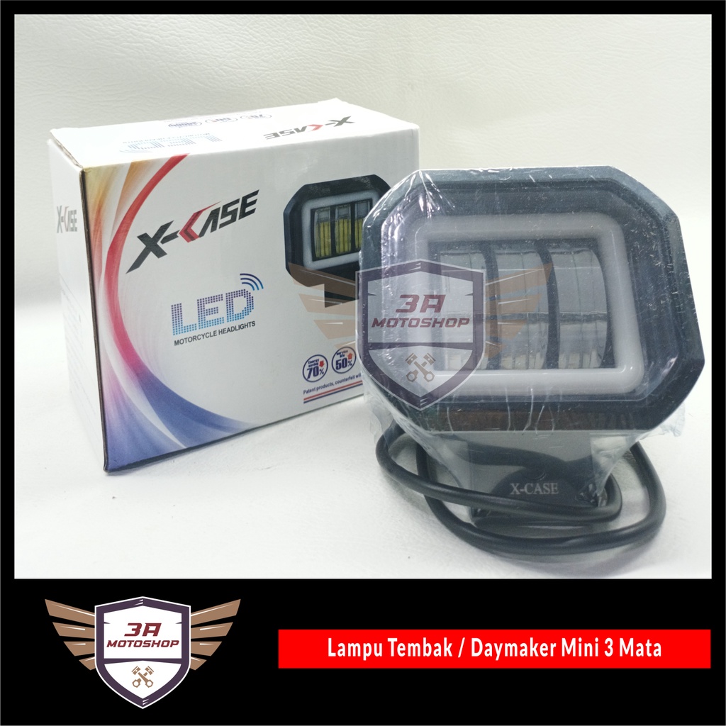 Lampu Tembak Sorot Flash 3 Mata Universal