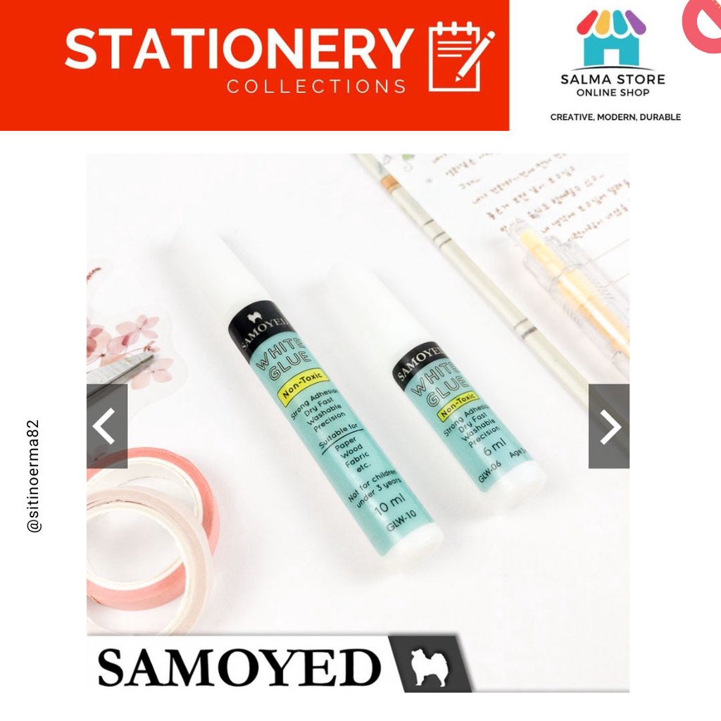 

Lem Cair Putih Kecil Serba Guna / Kertas / Kayu / Kain / Paper / Wood / Fabric / DIY / Craft White Liquid Glue Samoyed GLW