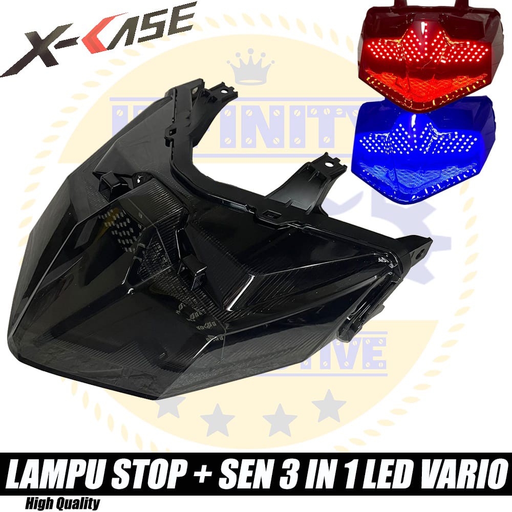 LAMPU STOP + SEN 3 IN 1 LED X-CASE WD 108 UNTUK ALL NEW VARIO 125 VARIO 150 2018-2022 LAMPU STOP LED VARIO 125/150