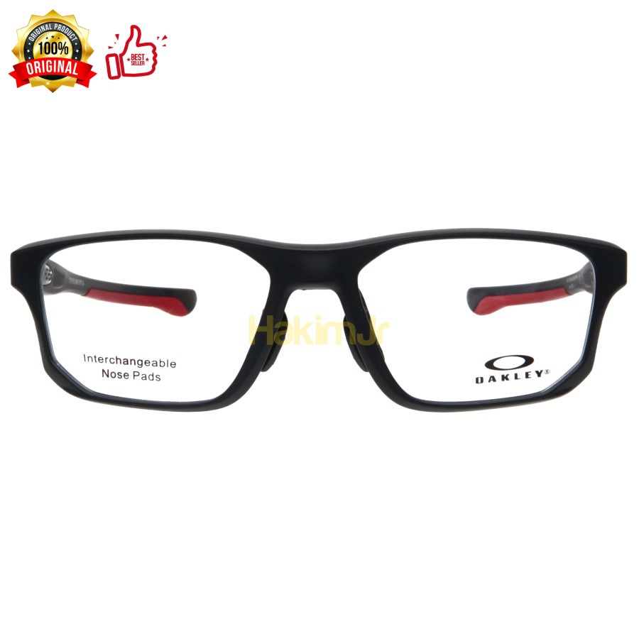 Frame Kacamata Oakley Crosslink Fit A Satin Black / Red OX8142-0456 Original