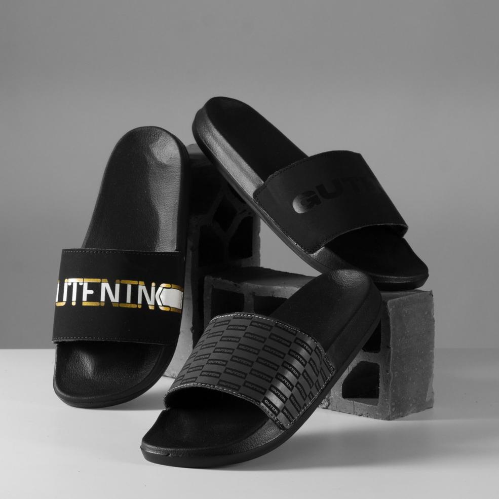 LANGSUNG KIRIM Guteninc - Sendal Sliper Herver Sandal Black