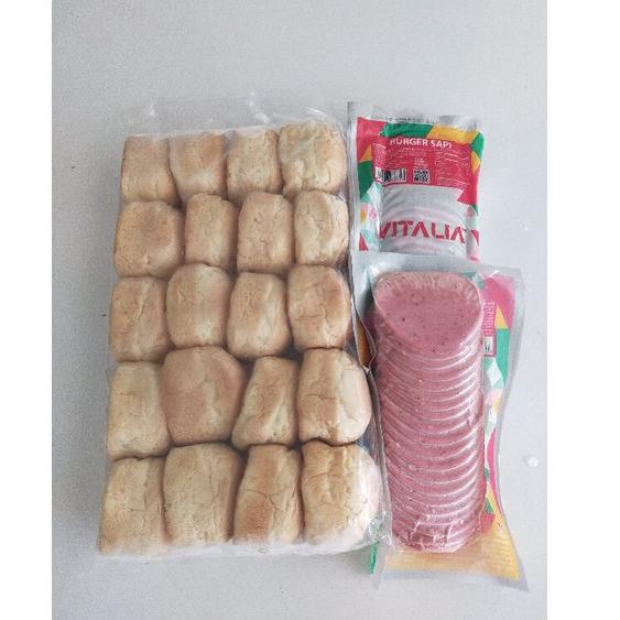 

Terlaris paket roti Mini burger isi 20 + Ham Vitalia isi 20 (Tambahkan kardus tambahan pd tiap orderan agar paket sampainya aman) 