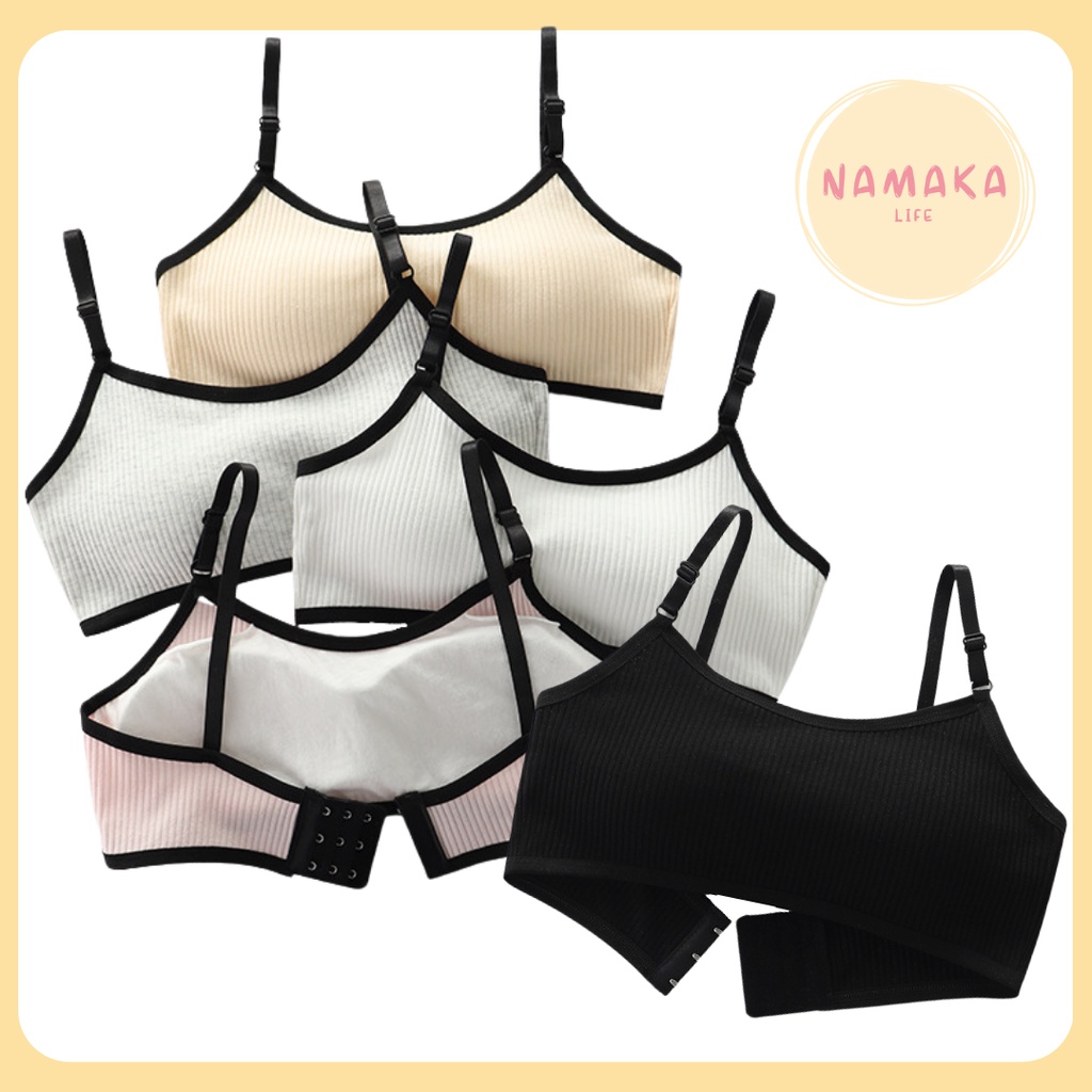 [NL] MINI SET BH ANAK KECIL BRA BOCAH SEKOLAH SMP SD PEREMPUAN BUSA CUP TALI ADJUSTABLE NAIK TANKTOP