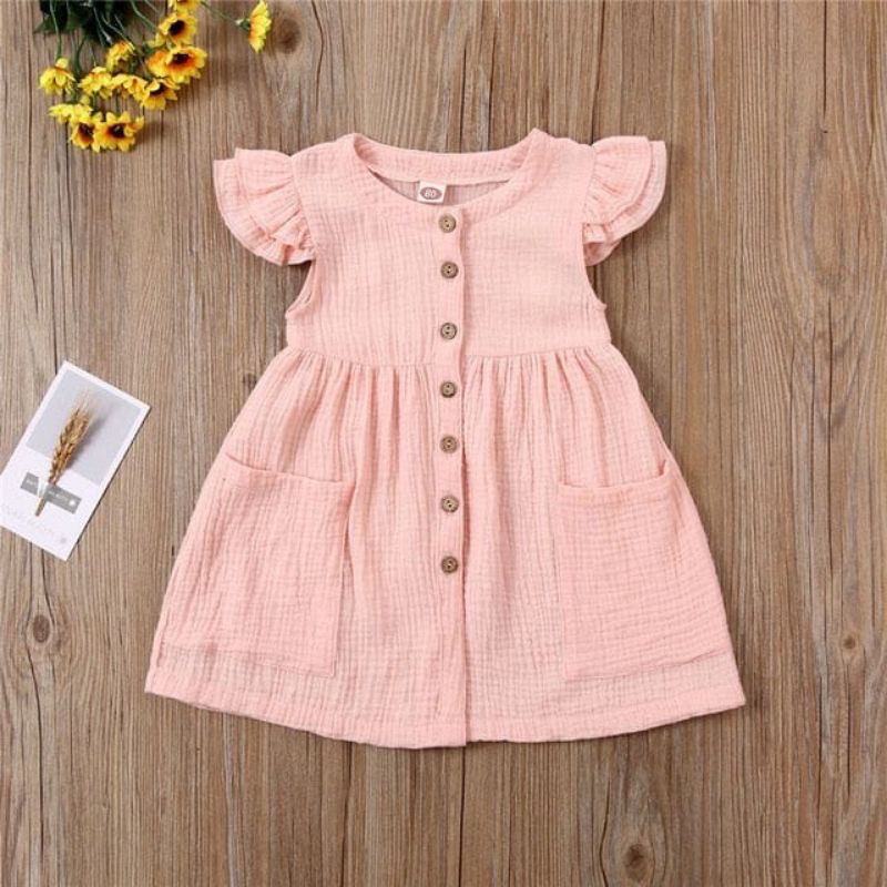 BabyGo DRESS ANAK BAYI SHENNA CRINGKEL PREMIUM 100%cotton