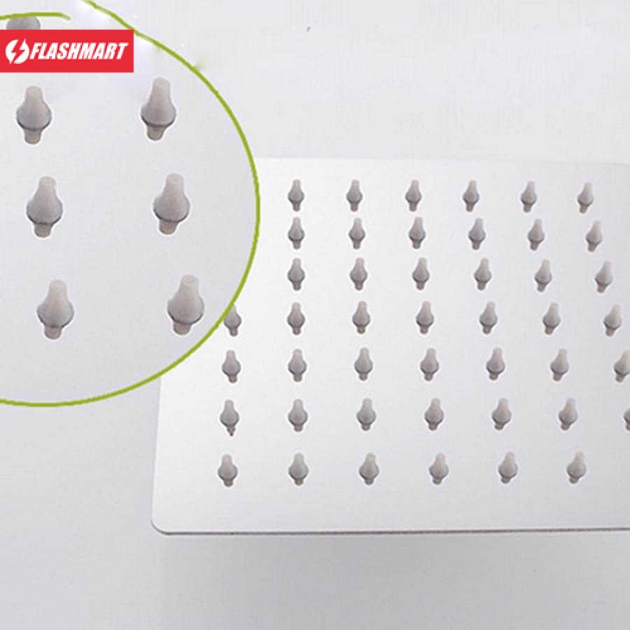 Flashmart Kepala Head Shower Mandi Rainfall Stainless Steel Square Shower - 201