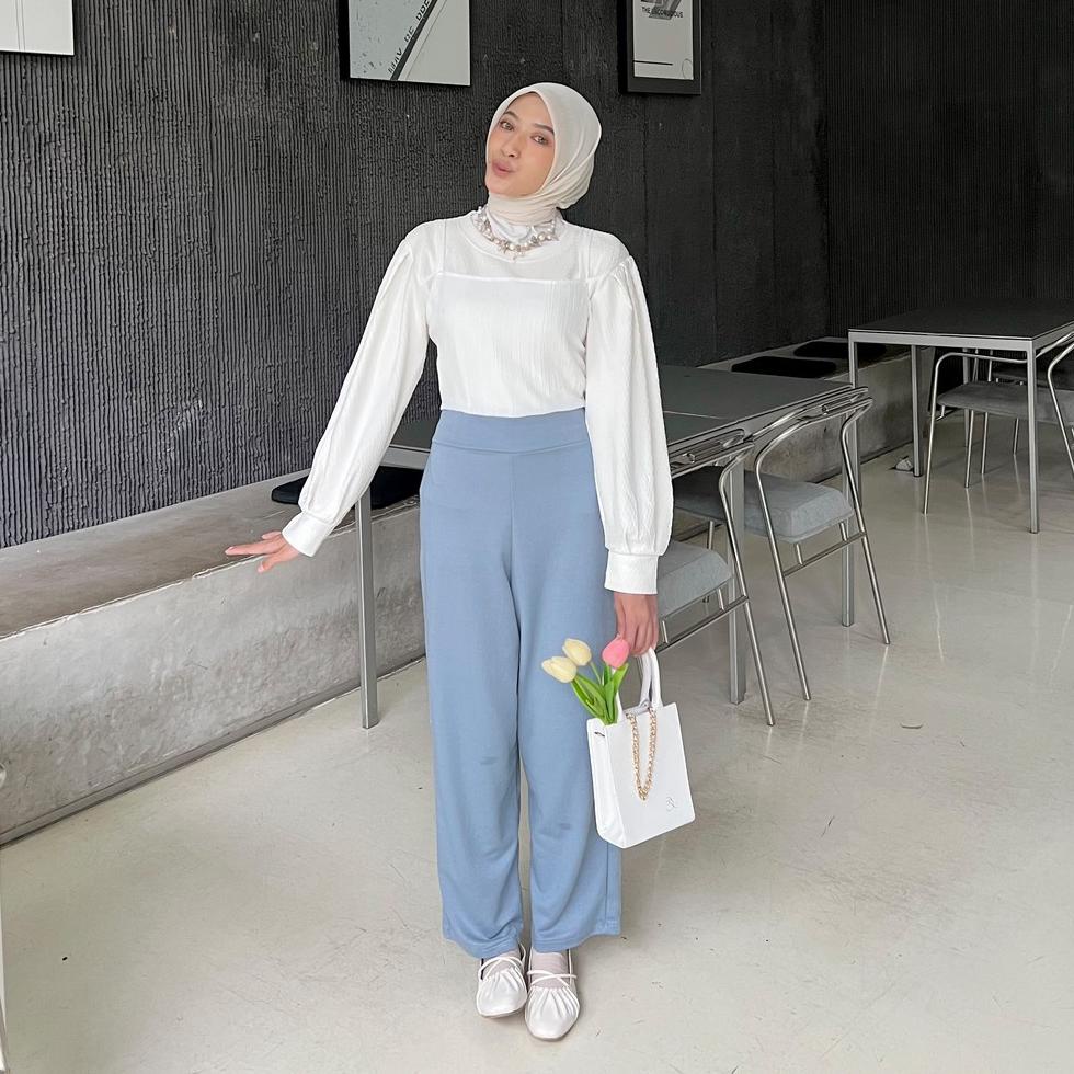 Mybamus X RafikaRahma - Rafi Jumpsuit Bobal Pants Jumpsuit Wanita Kulot Baju Kodok Celana Panjang