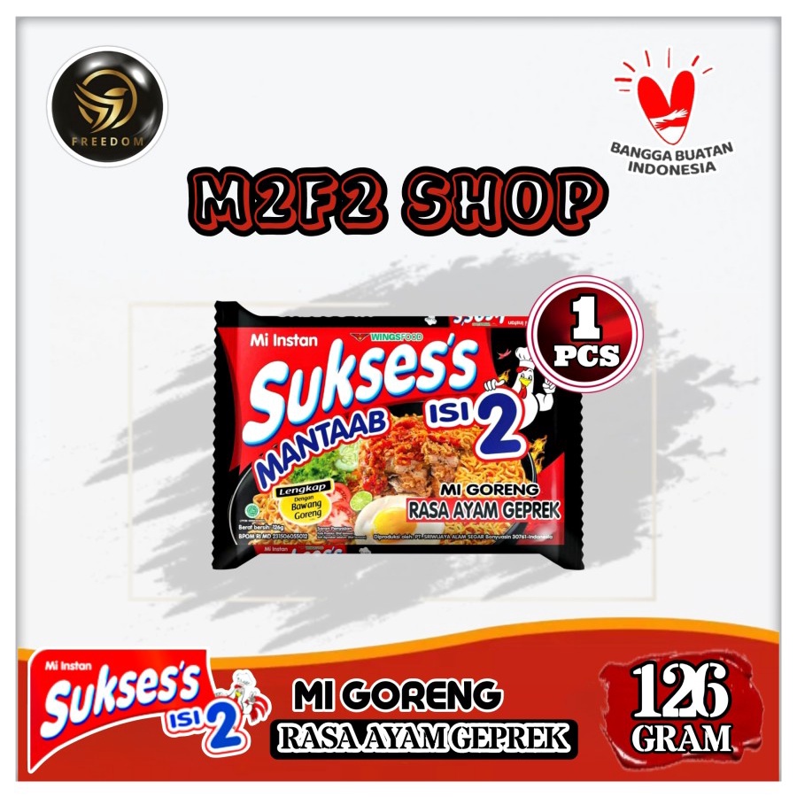 

Mie Suksess | Mi Sukses Instant Goreng Rasa Ayam Geprek - 126 gr (Kemasan Satuan)