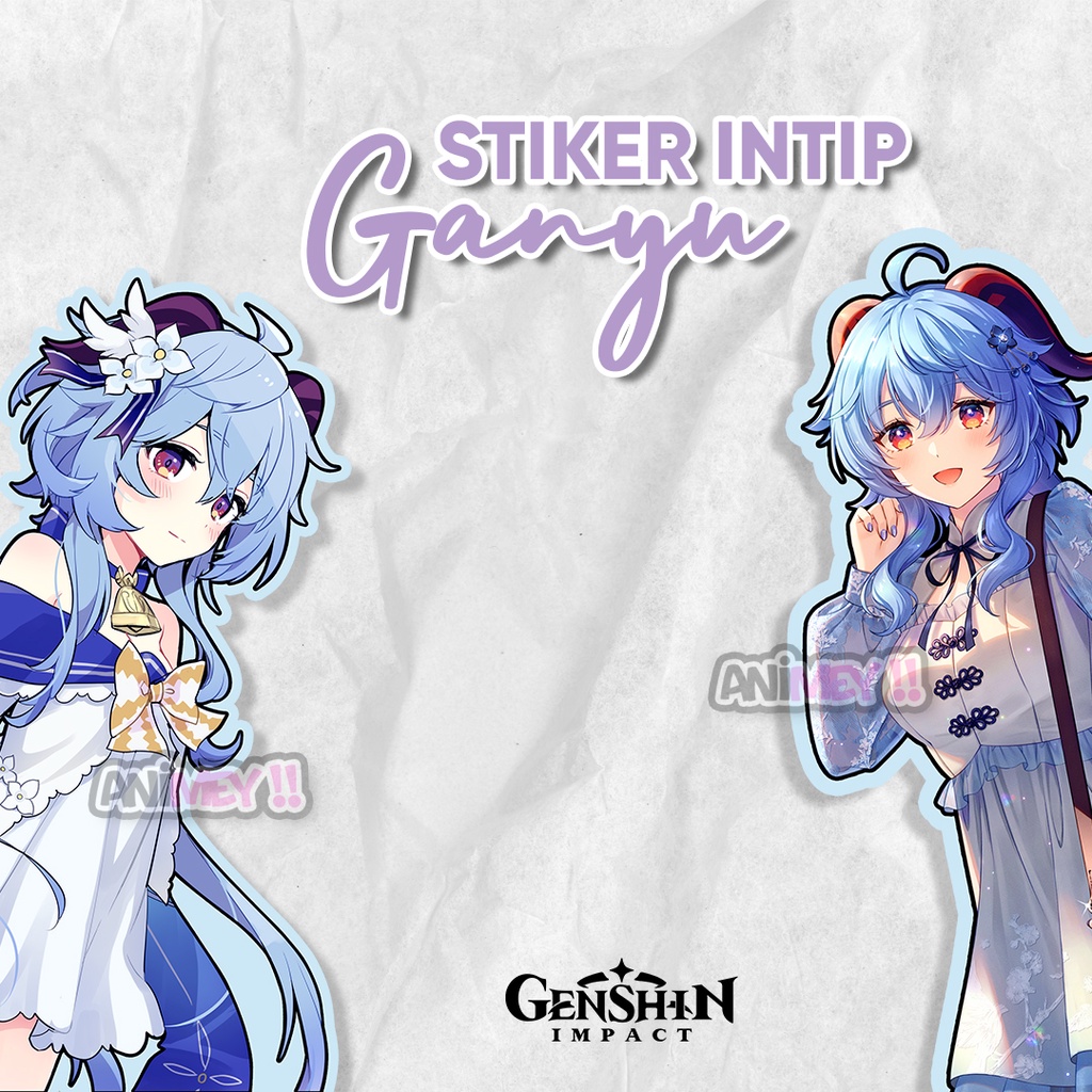 

Stiker Intip Samping Ganyu Genshin Imapct / Sticker Anime Waterproof