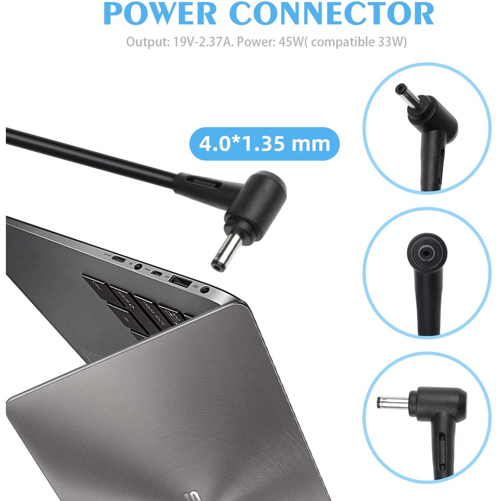 Adaptor Laptop Asus Vivobook X540N X540SC X540U X540Y X541SA Charger Asus 19V 2.37A 45W