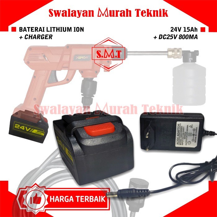 /////] (PAKET BATERAI & CHARGER) Jet Cleaner MOLLAR CDHPW2460 XENON CDHPW2160