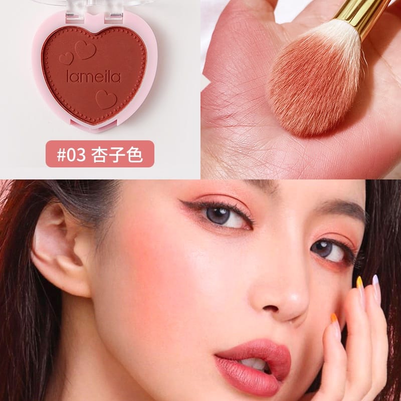 Lameila Love Palette Blusher Pemerah Pipi Perona Wajah Kpop Korea Korean Cosmetic Make up Japan Douyin Cosplay