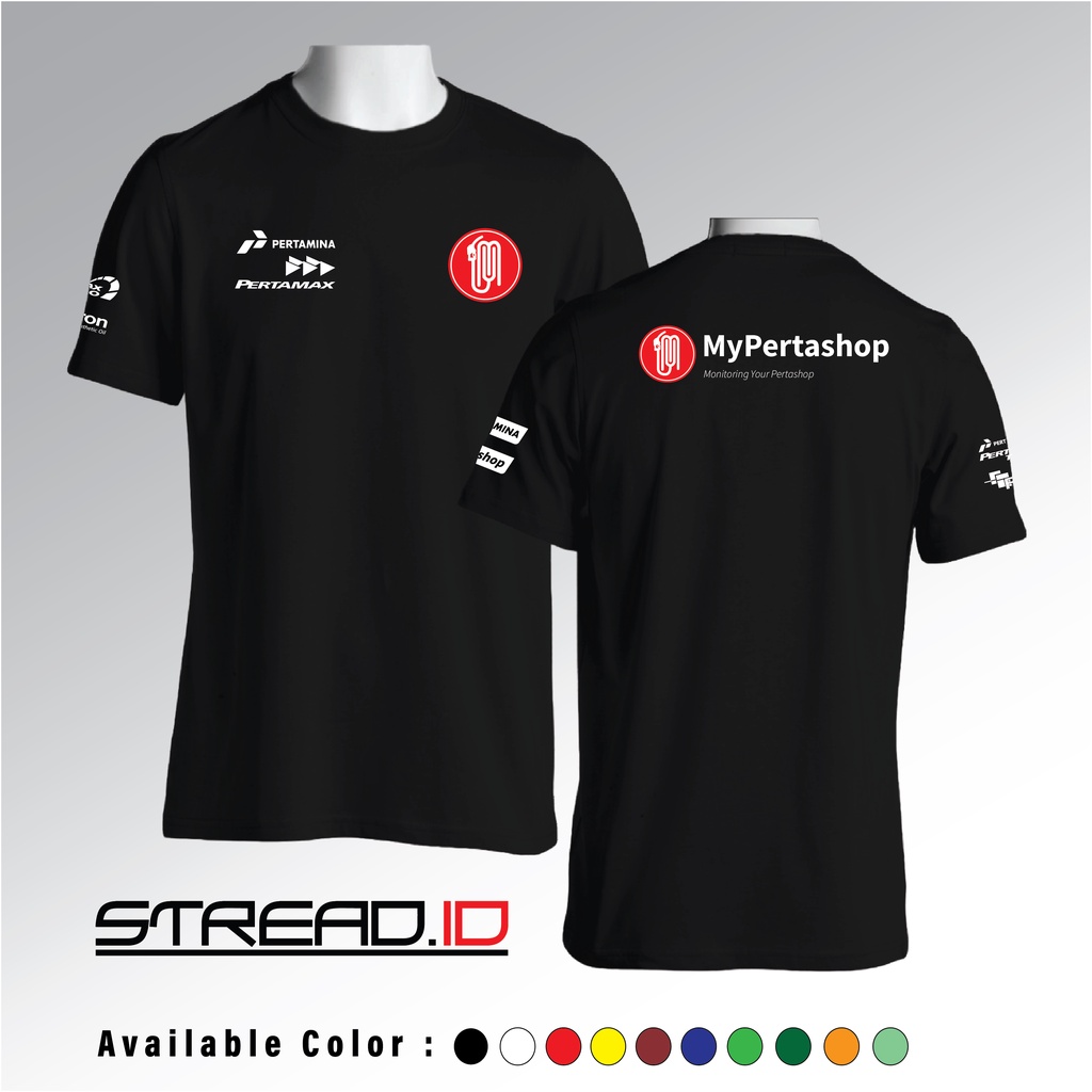 Baju Kaos My Pertashop My Pertamina Persero Pertamax Cocok Untuk Pemuka Usaha Pertashop Dan Karyawan