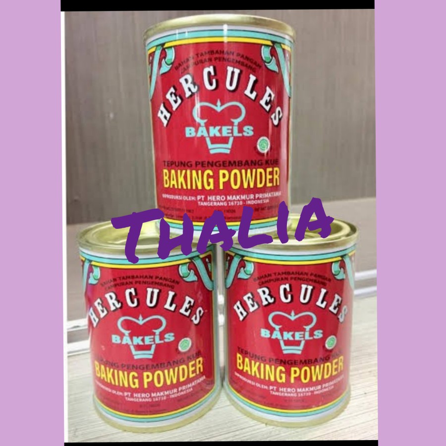 

HERCULES DOUBLE ACTING BAKING POWDER 110GR KALENG