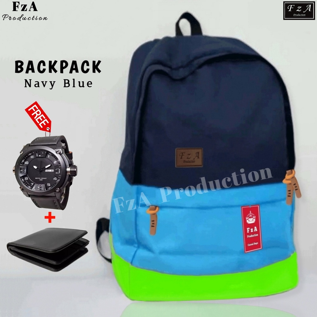 FzA Official - Tas Ransel Gendong Laptop Distro Sekolah Kuliah Pria Wanita Backpack Murah Original Tas Punggung Laptop