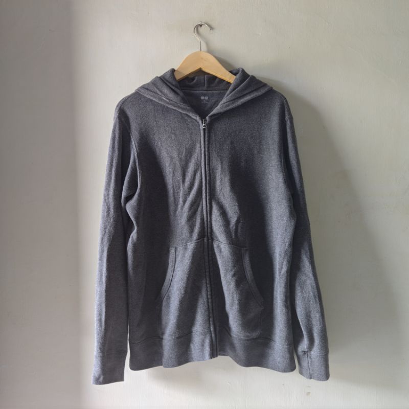 Hoodie Zipper Uniqlo XL Second