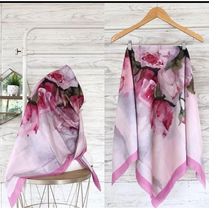 (PArt 2) 1 kg isi 14 Segi Empat Motif ala Baniescoop Voal ala Motif