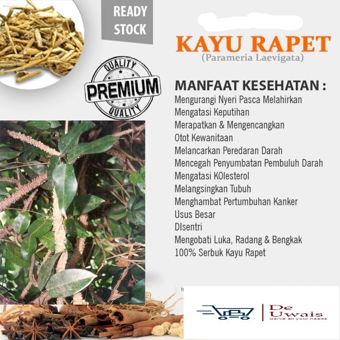 

Kayu Rapet Bubuk Langsung Seduh/Bahan Jamu Herbal Obat Kewanitaan