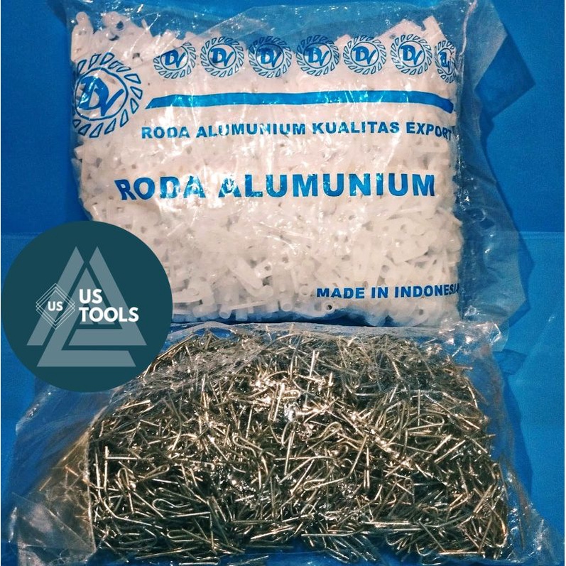 Kawat S cantelan Gorden / Roda untuk rel Gorden Aluminium