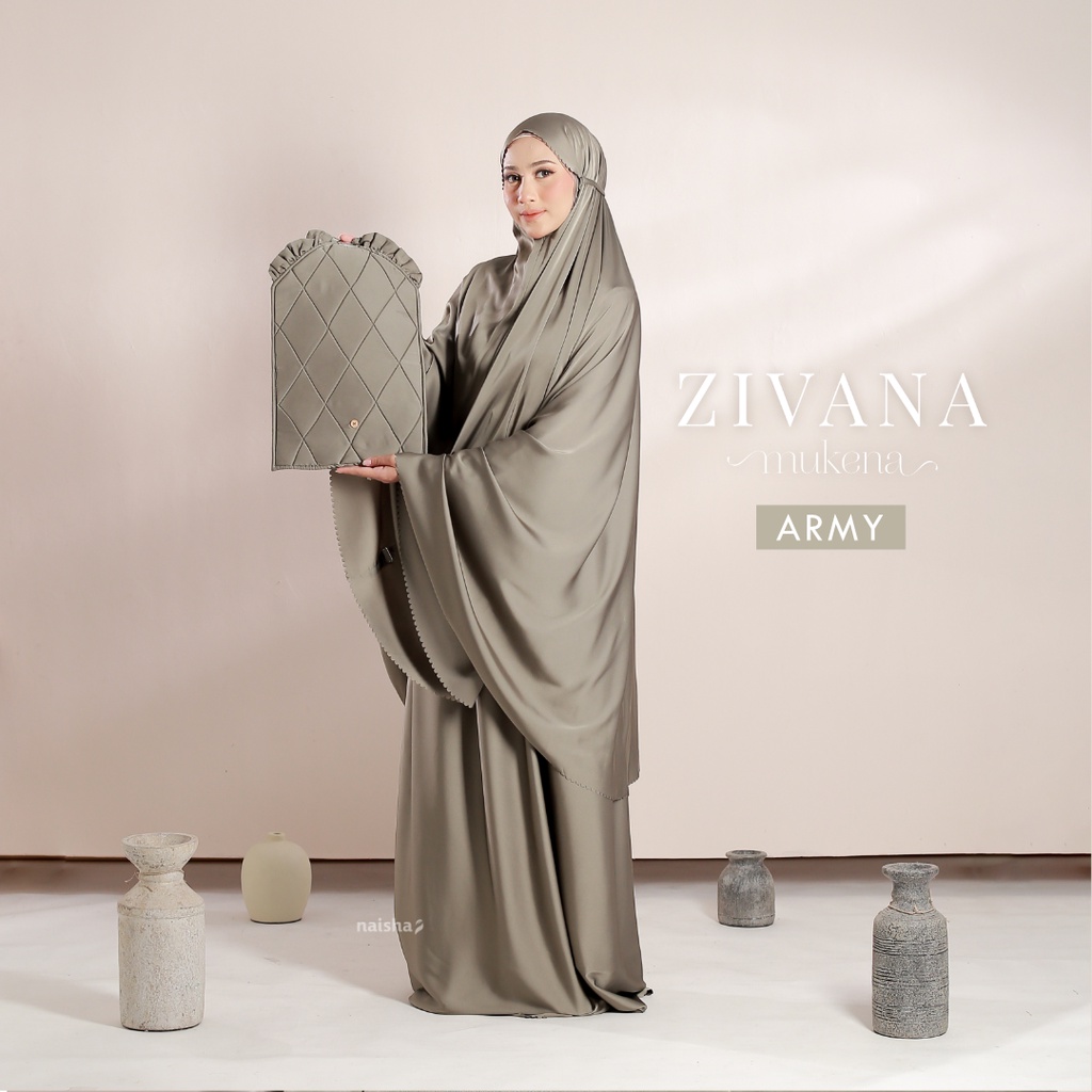 Zivana Mukena - Giter Store - Mukena Silk Premium 2in1 by Naisha