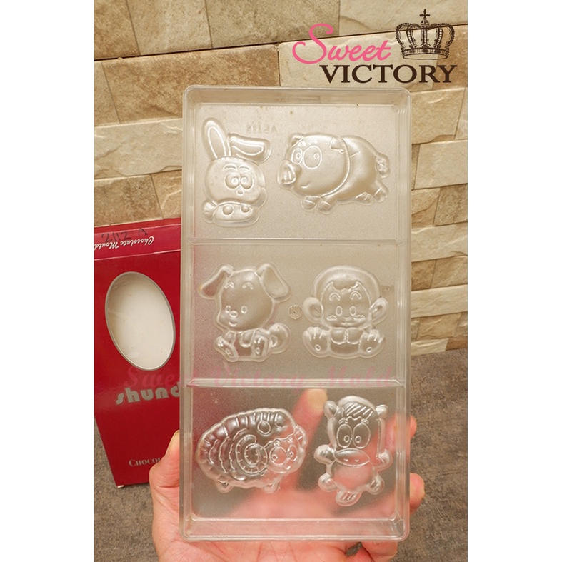 cetakan coklat bentuk shio bahan policarbonat