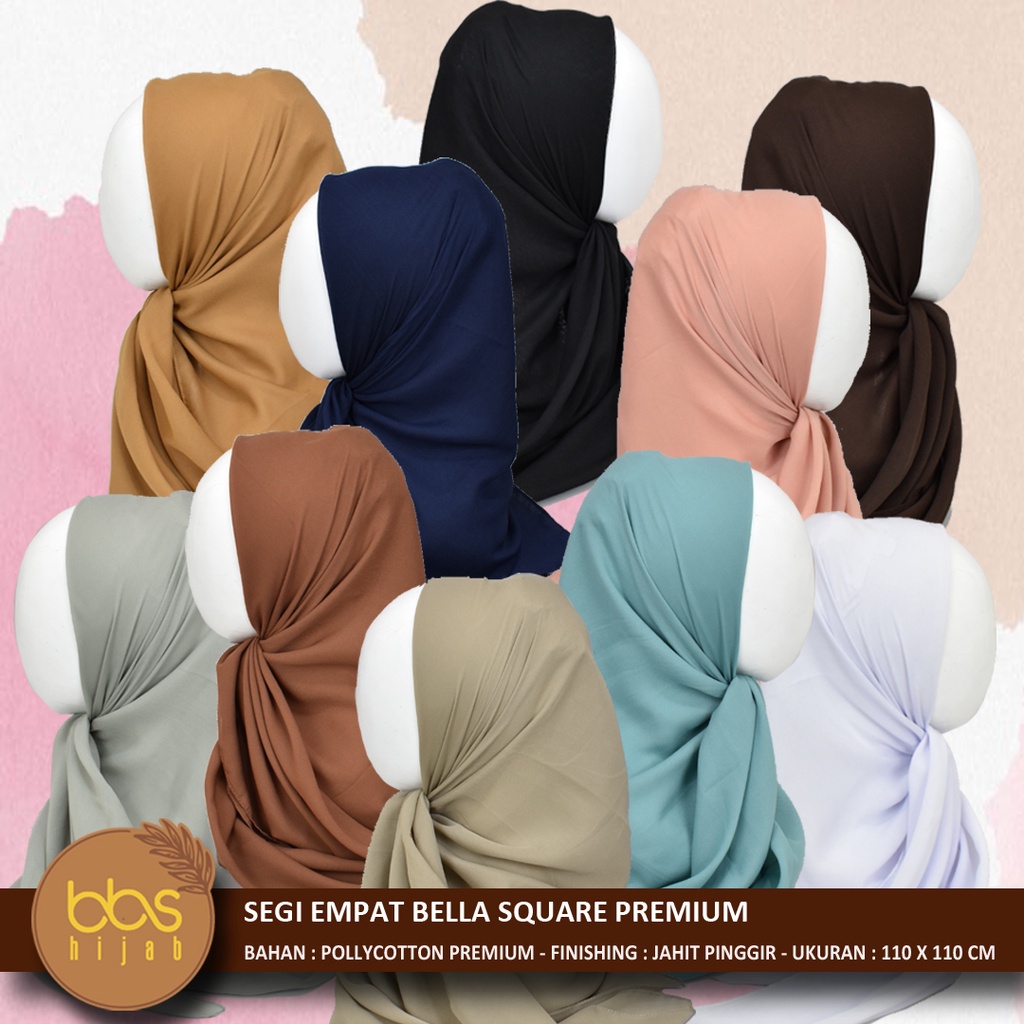 BELLA SQUARE PREMIUM SEGI EMPAT DOUBLE HYCON JAHIT PINGGIR SEGI EMPAT POLYCOTTON POLOS SEGI EMPAT FINE SEGI EMPAT PALIN