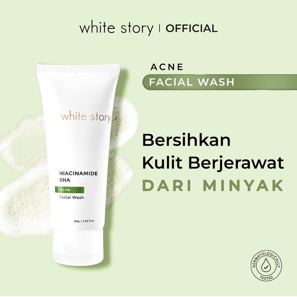WHITE STORY Acne Facial Wash - 60gr