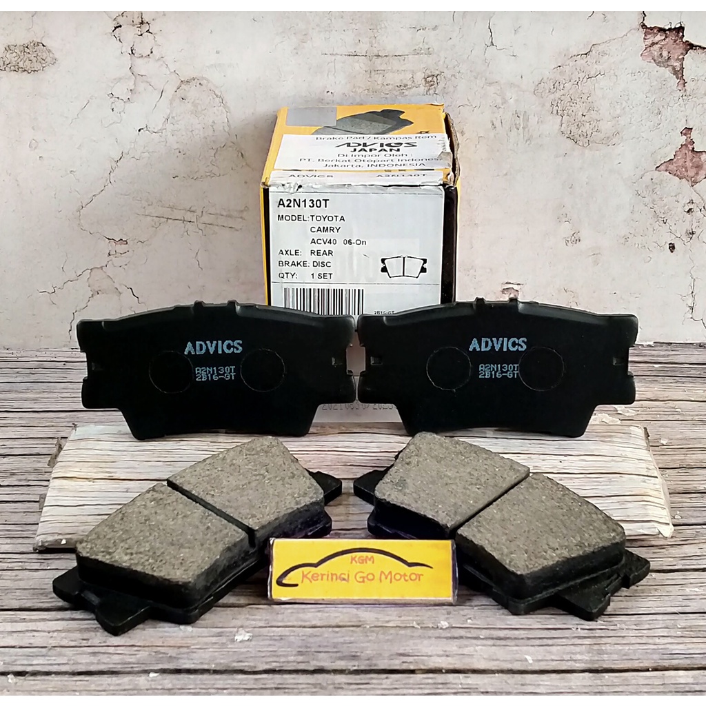 BRAKE PAD KAMPAS REM BELAKANG ALL NEW CAMRY 07-11 AISIN ADVICS A2N130T