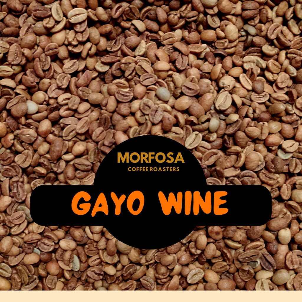 

MORFOSA COFFEE Green Bean Kopi Arabika Gayo Wine 1Kg Biji Kopi Wine Gayo Mentah