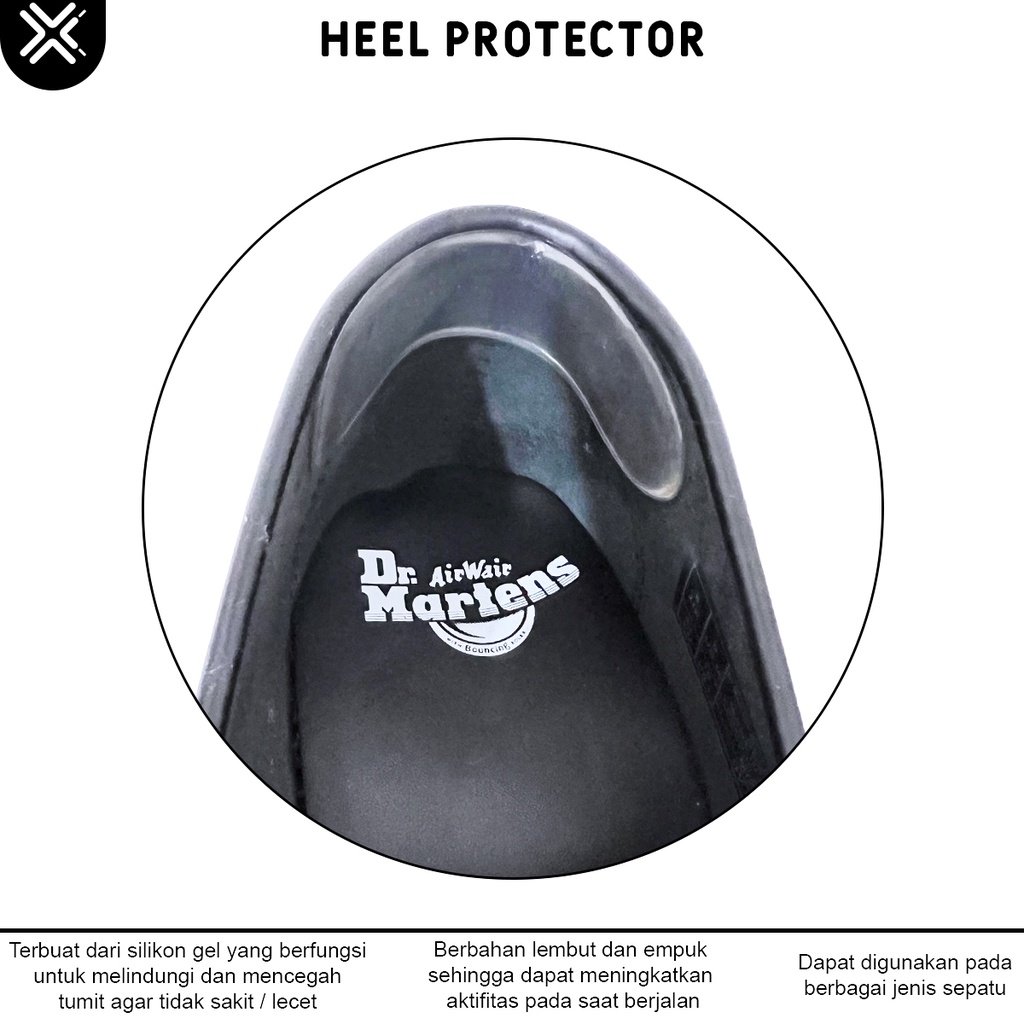 Pelindung Tumit Kaki Silikon Gel Sepatu / Heel Protector