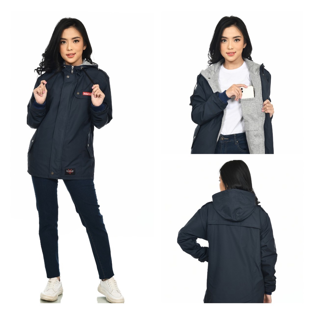 Jaket parasut olahraga pria wanita running joging lari Waterproof