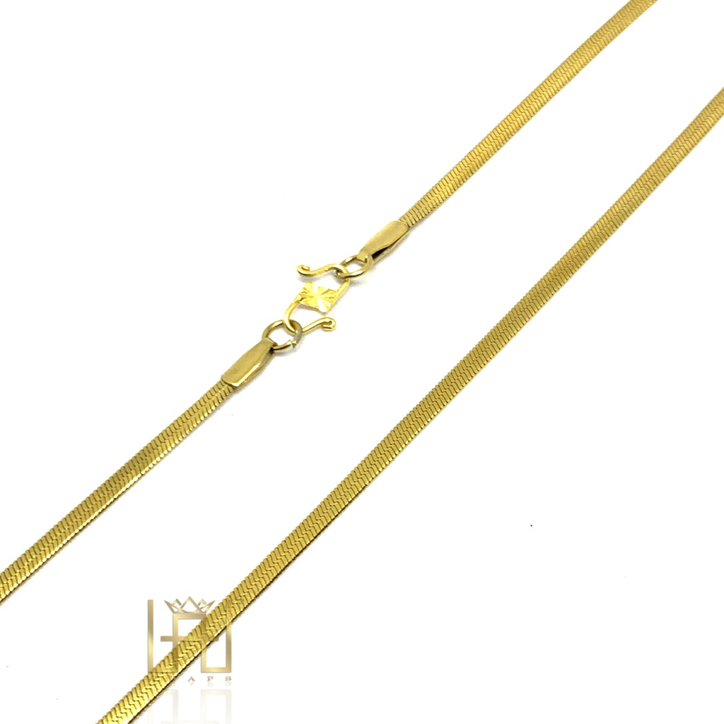 Whaps Necklace Pipih Pengait S Anti Karat Tidak Luntur Kalung Titanium Pria Wanita