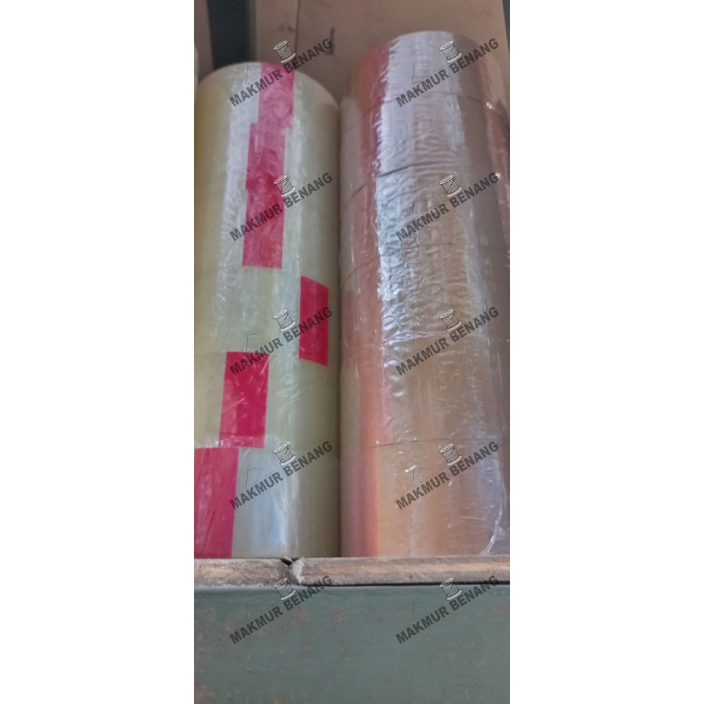 

1 roll HAWAII TAPE Plakban / lakban bening/coklat 2" Stationery Isi 6