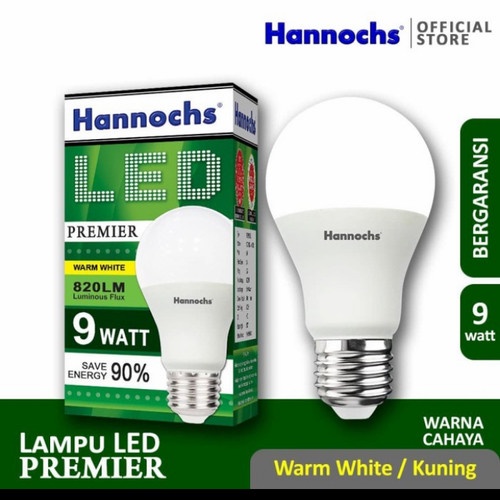 Lampu Led Hannochs Premier 9 Watt Cahaya Kuning